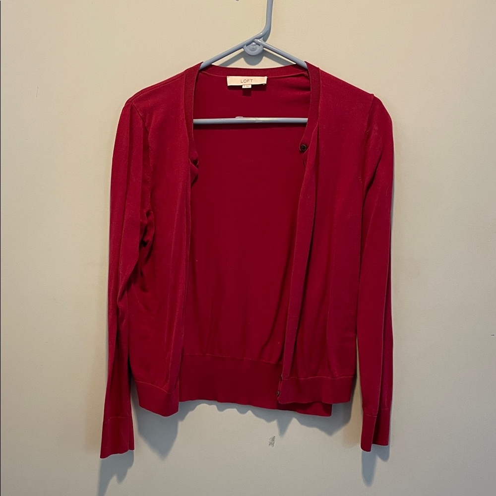 LOFT Vibrant Red Women's Cardigan